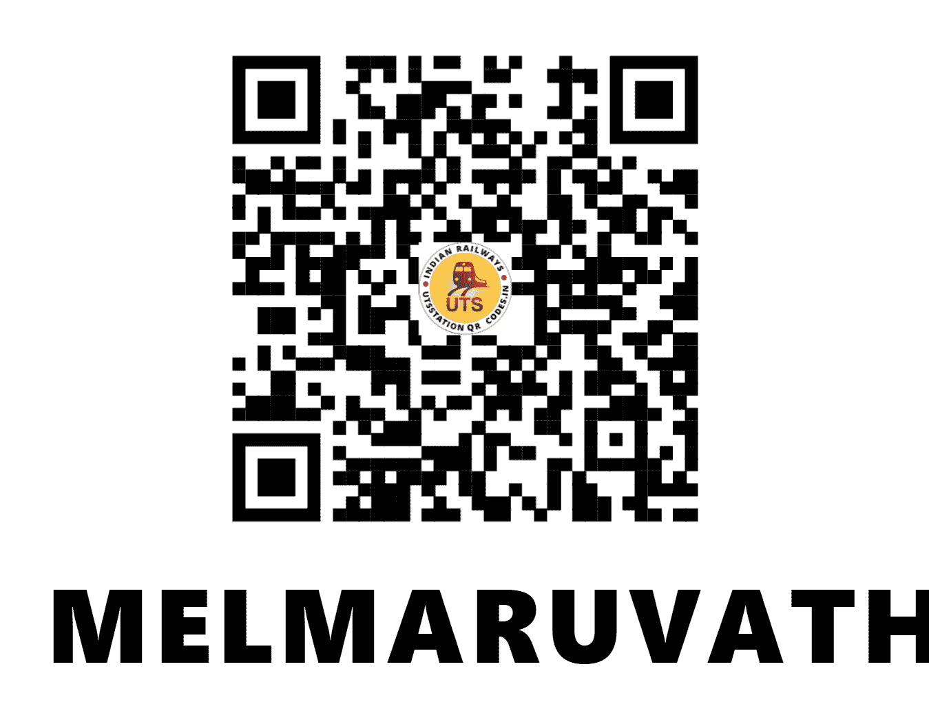 UTS QR Code for MELMARUVATHUR - MLMR (SR - TAMIL NADU)